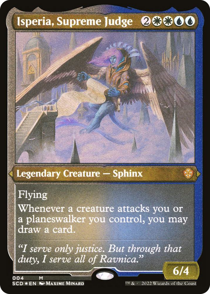 Isperia, Supreme Judge (Foil Etched) #4 M - Starter Commander Decks Pokemon card