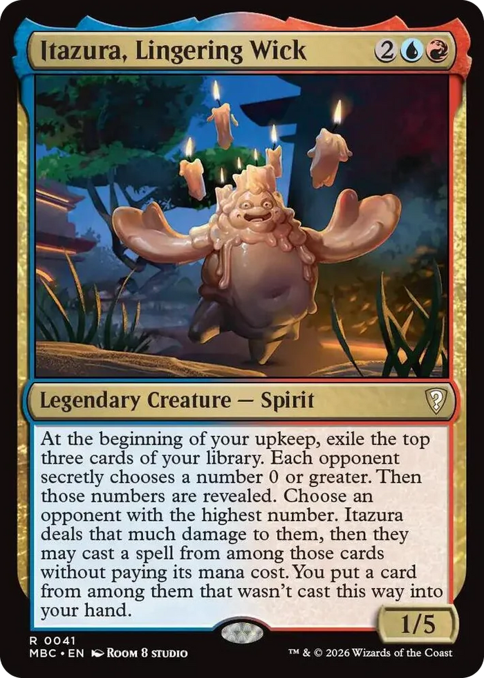 0041 Itazura, Lingering Wick R Mystery Booster Commander Edition
