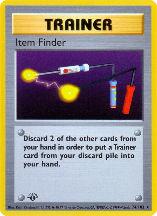 0074 Item Finder Rare Base Set (Shadowless)