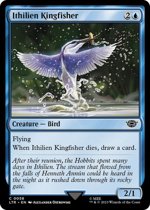 0058 Ithilien Kingfisher C Universes Beyond: The Lord of the Rings: Tales of Middle-earth