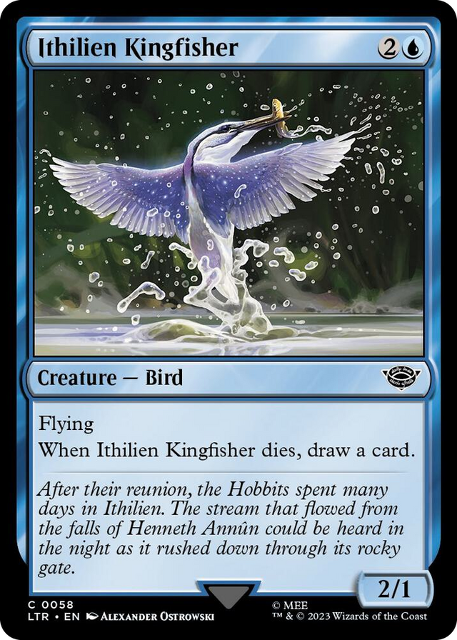 0058 Ithilien Kingfisher C Universes Beyond: The Lord of the Rings: Tales of Middle-earth