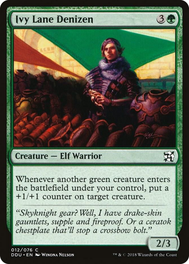 0012 Ivy Lane Denizen C Duel Decks: Elves vs. Inventors
