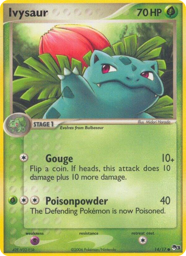 0014 Ivysaur Common POP Series 3