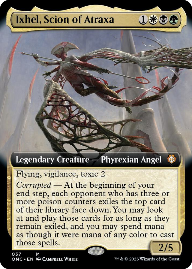 0037 Ixhel, Scion of Atraxa (Extended Art) M Commander: Phyrexia: All Will Be One