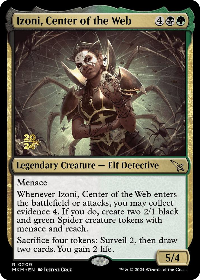 Izoni, Center of the Web #209 R - Prerelease Cards Pokemon card