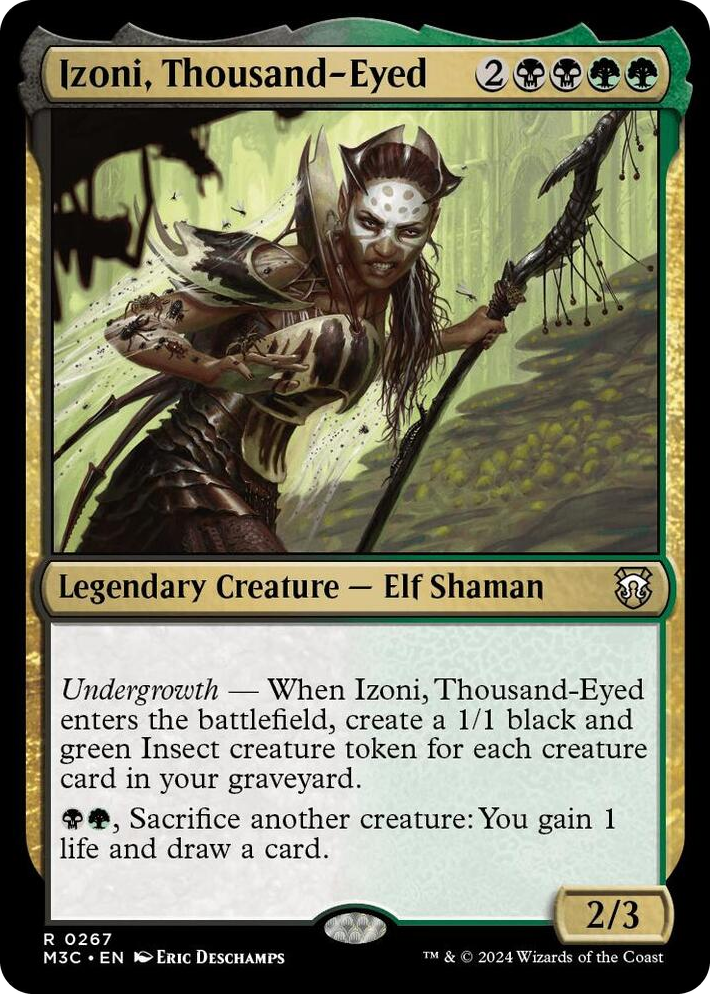 0267 Izoni, Thousand-Eyed (Ripple Foil) R Commander: Modern Horizons 3