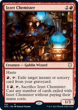 0130 Izzet Chemister R Commander: Adventures in the Forgotten Realms