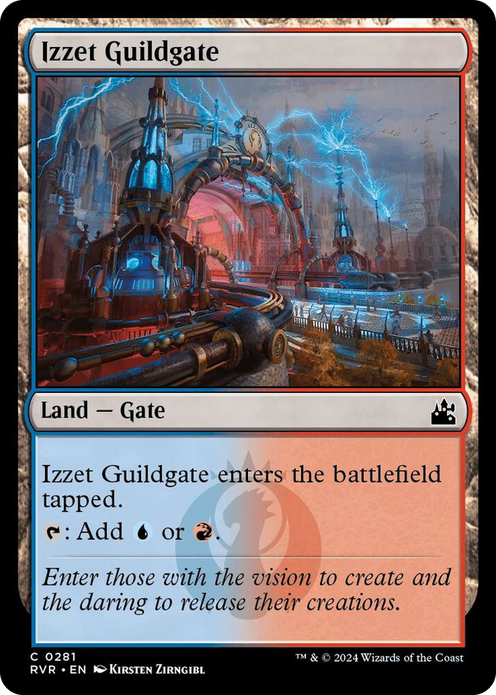 Izzet Guildgate #281 C - Ravnica Remastered Pokemon card