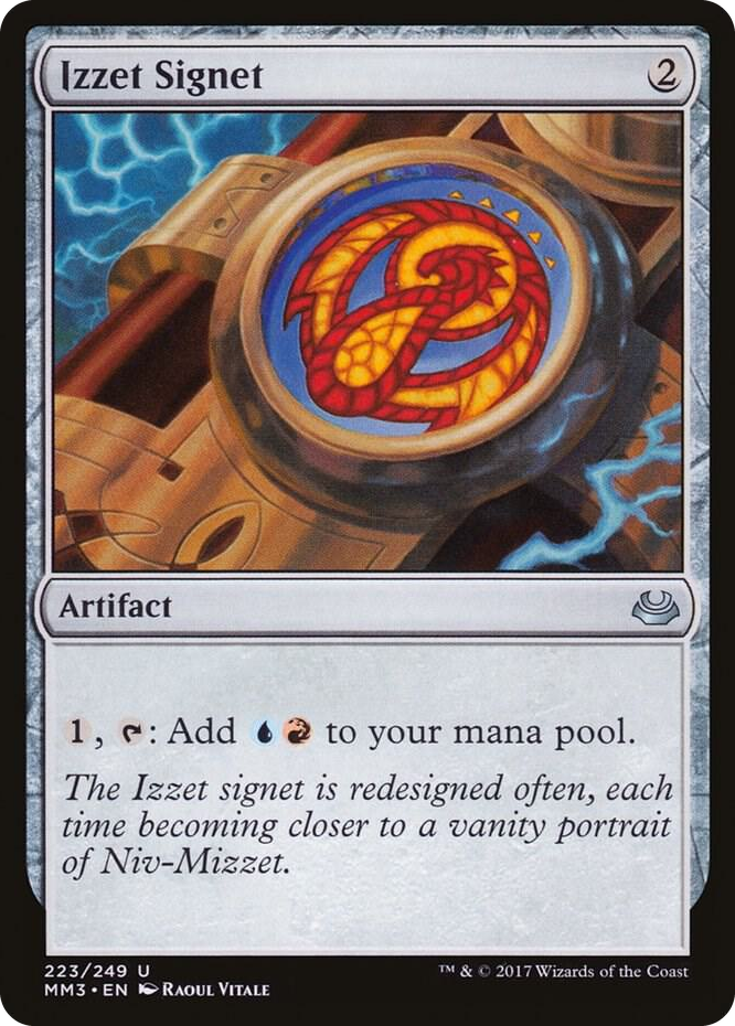 Izzet Signet #223 U - Modern Masters 2017 Pokemon card