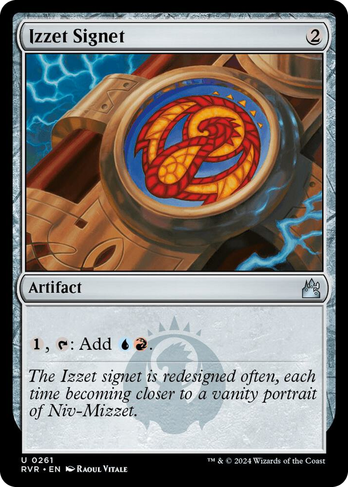 Izzet Signet #261 U - Ravnica Remastered Pokemon card