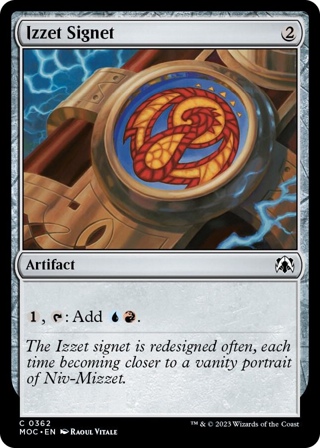 0362 Izzet Signet C Commander: March of the Machine