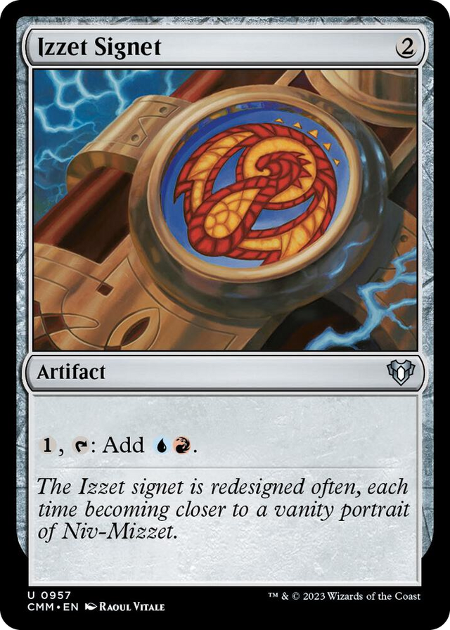 0957 Izzet Signet U Commander Masters