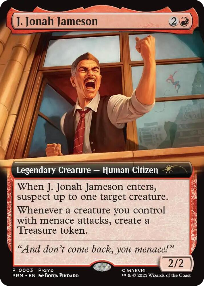 0003 J. Jonah Jameson (Extended Art) P Unique and Miscellaneous Promos