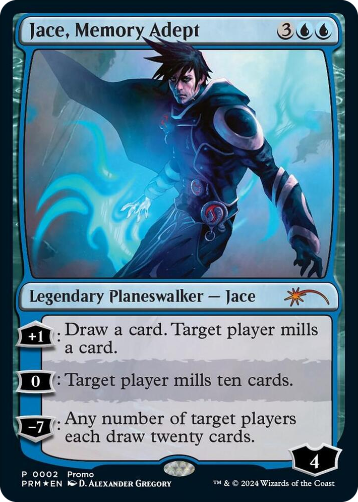 0002 Jace, Memory Adept (Deluxe Commander Kit) P Unique and Miscellaneous Promos