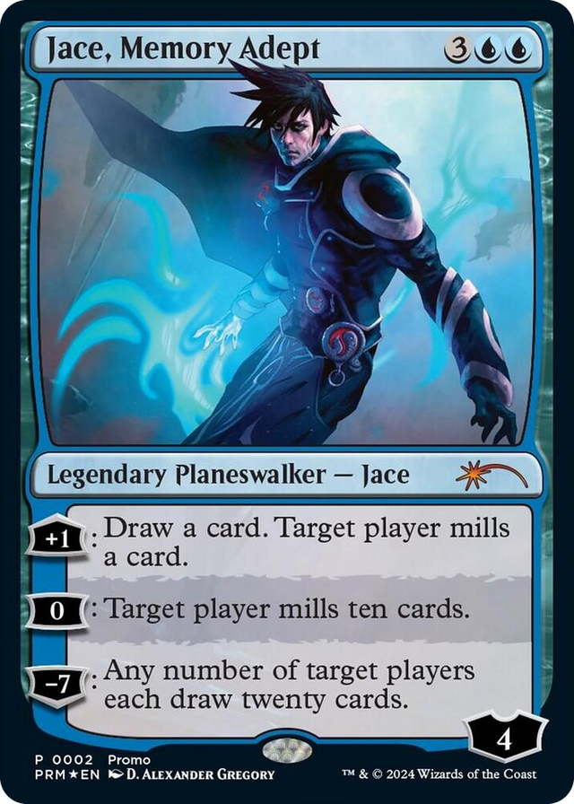 0002 Jace, Memory Adept (Deluxe Commander Kit) P Unique and Miscellaneous Promos