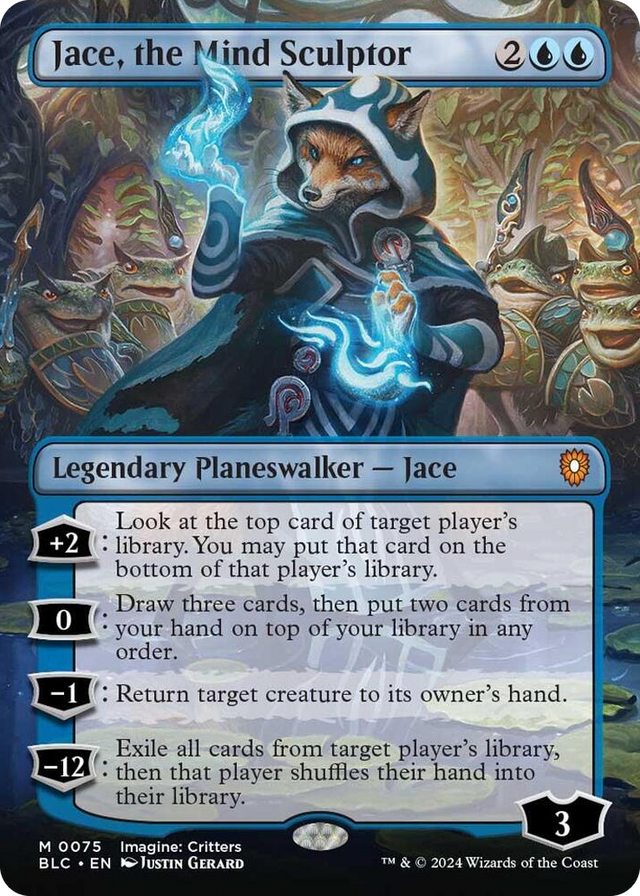 0075 Jace, the Mind Sculptor (Borderless) M Commander: Bloomburrow