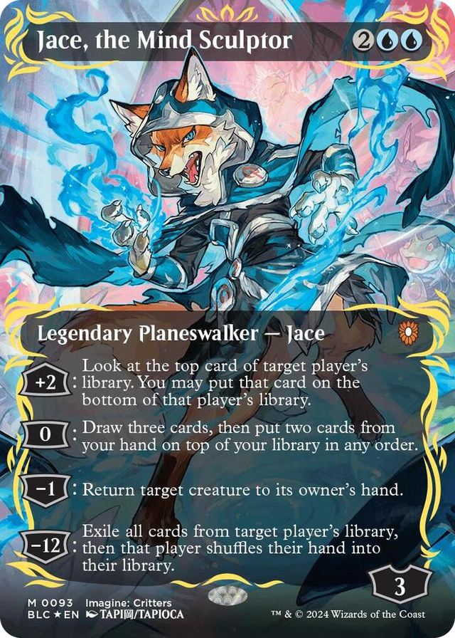 0093 Jace, the Mind Sculptor (Borderless) (Raised Foil) M Commander: Bloomburrow