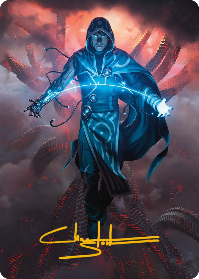 0015 Jace, the Perfected Mind Art Card (15/81) (Gold-Stamped Signature) S Art Series: Phyrexia: All Will Be One