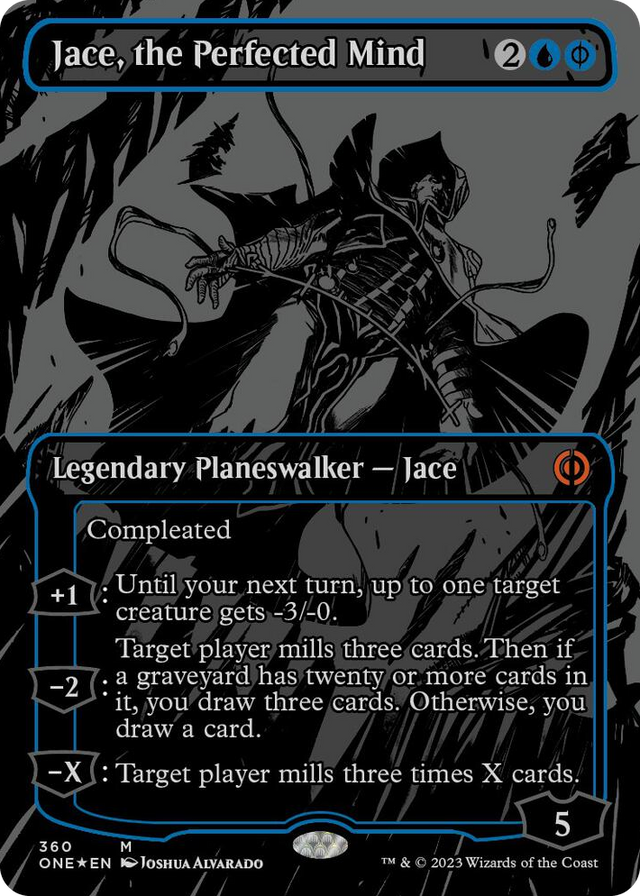 0360 Jace, the Perfected Mind (Oil Slick Raised Foil) M Phyrexia: All Will Be One