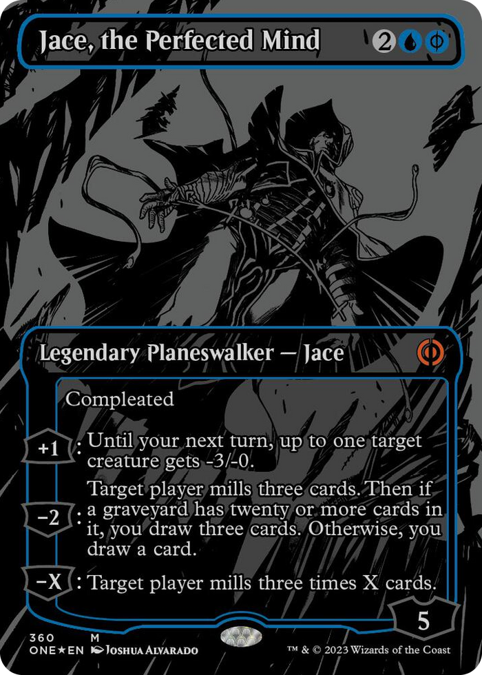 Jace, the Perfected Mind (Oil Slick Raised Foil) #360 M - Phyrexia: All Will Be One Pokemon card