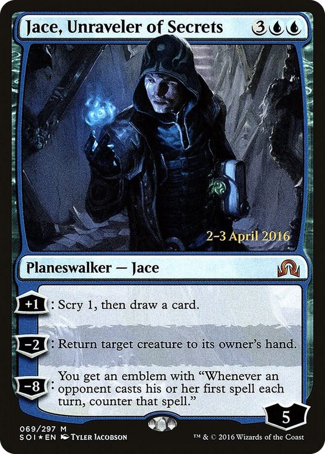 0069 Jace, Unraveler of Secrets M Prerelease Cards