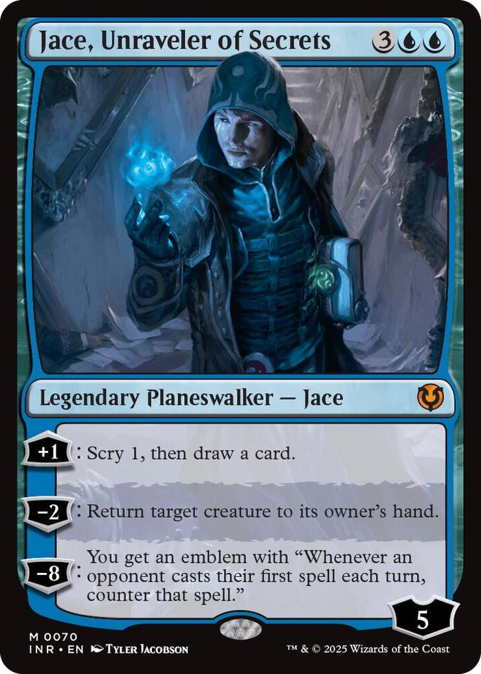 Jace, Unraveler of Secrets #70 M - Innistrad Remastered Pokemon card