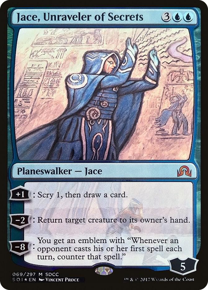 Jace, Unraveler of Secrets (SDCC 2017 Exclusive) #69 P - Media Promos Pokemon card