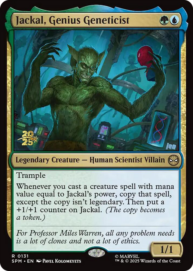 0131 Jackal, Genius Geneticist R Prerelease Cards