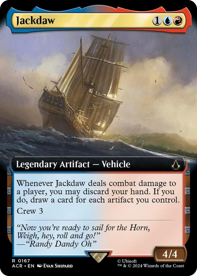 0167 Jackdaw (Extended Art) R Universes Beyond: Assassin's Creed