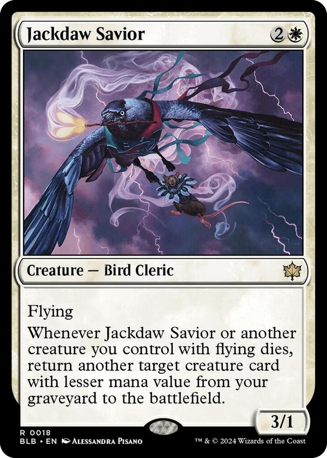 0018 Jackdaw Savior R Bloomburrow