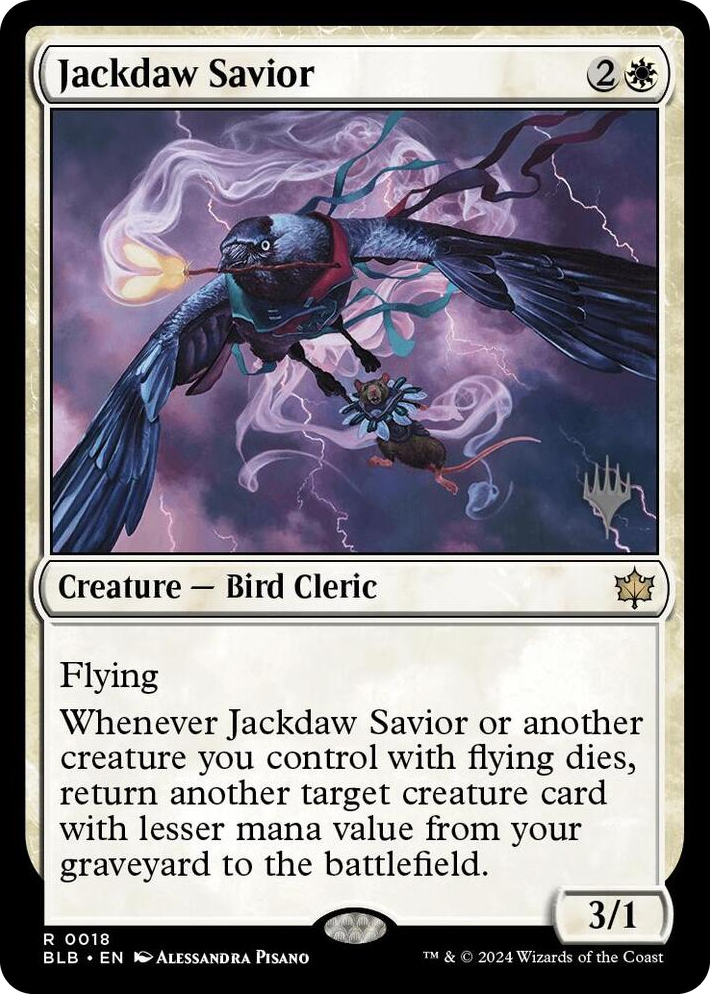 0018 Jackdaw Savior R Promo Pack: Bloomburrow