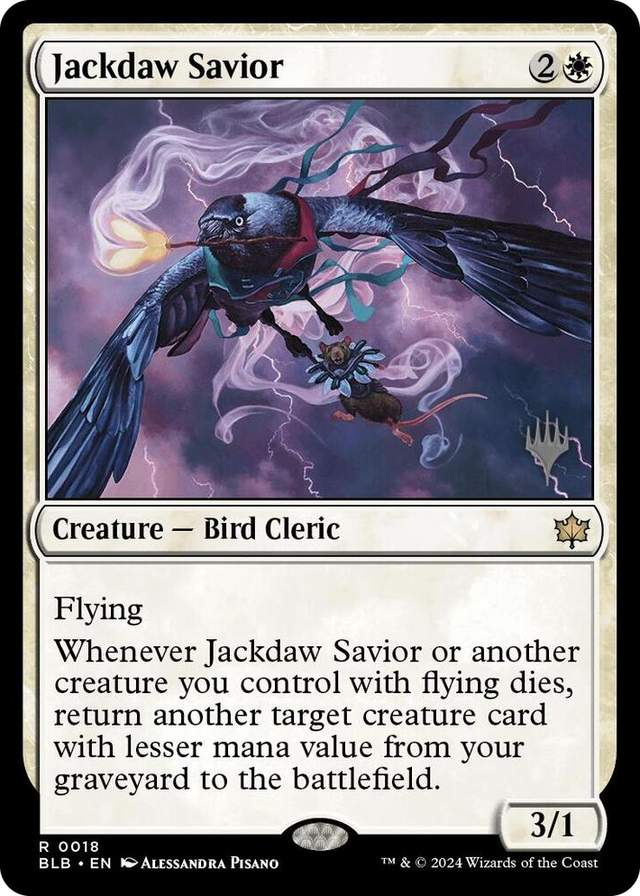 0018 Jackdaw Savior R Promo Pack: Bloomburrow