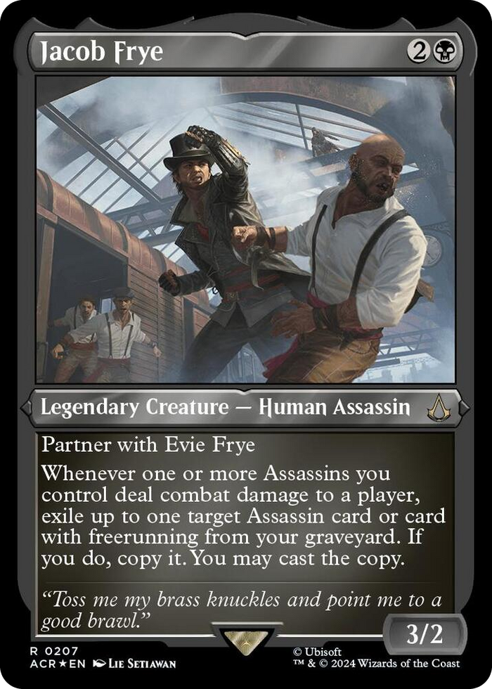 Jacob Frye (Foil Etched) #207 R - Universes Beyond: Assassin's Creed Pokemon card