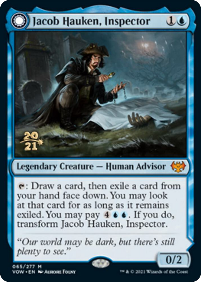 Jacob Hauken, Inspector #65 M - Prerelease Cards Pokemon card