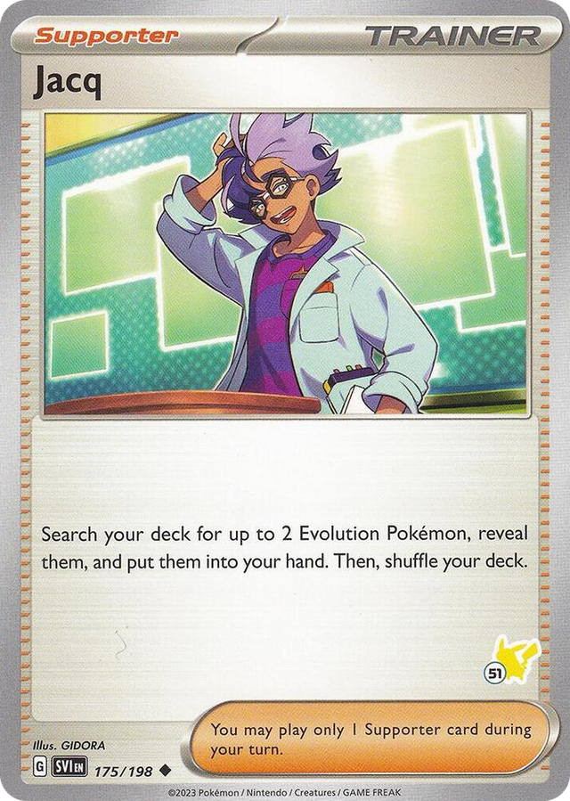 0175 Jacq - Pikachu 51 Uncommon Battle Academy 2024