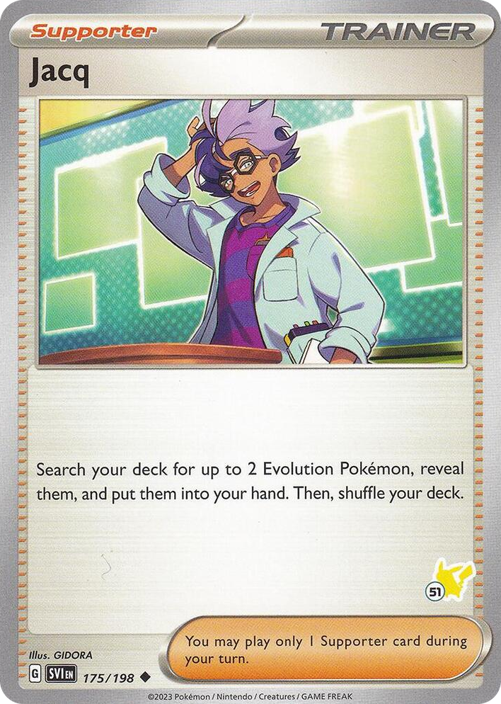 0175 Jacq - Pikachu 51 Uncommon Battle Academy 2024