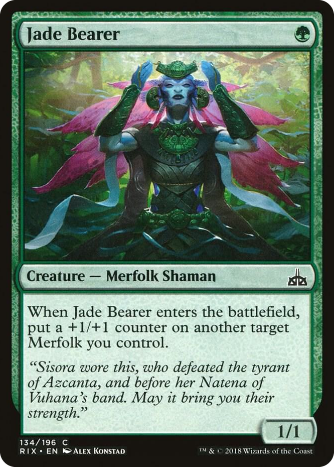 0134 Jade Bearer C Rivals of Ixalan