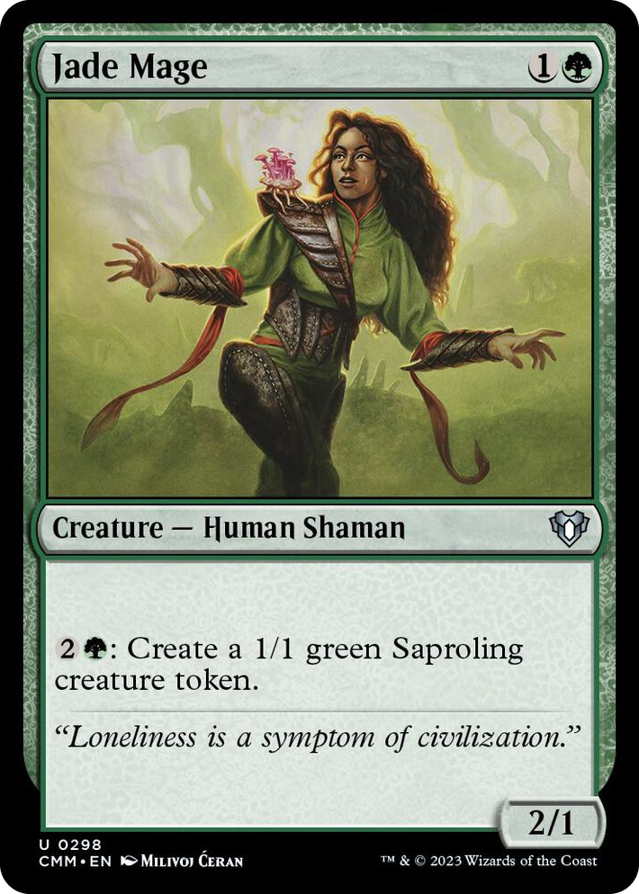 0298 Jade Mage U Commander Masters