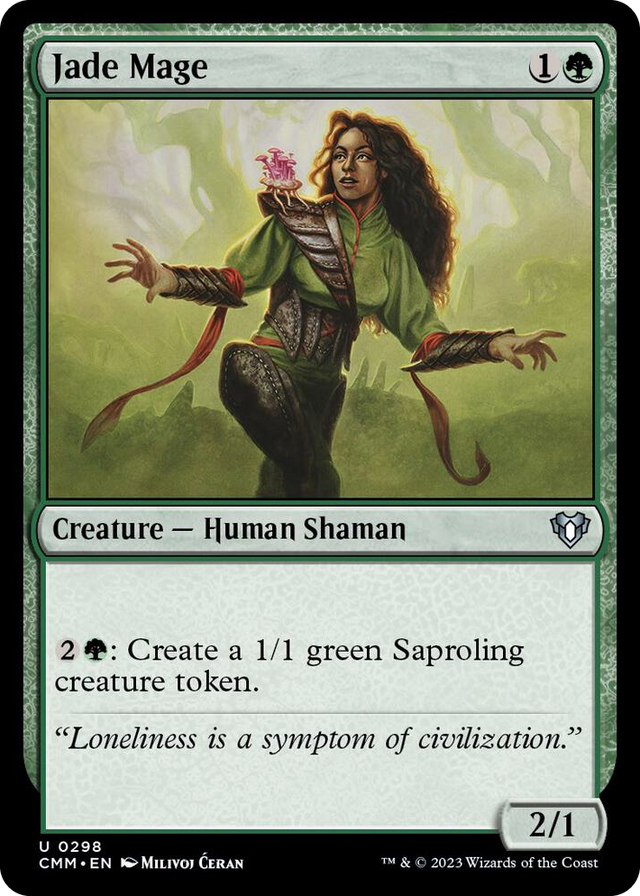 0298 Jade Mage U Commander Masters