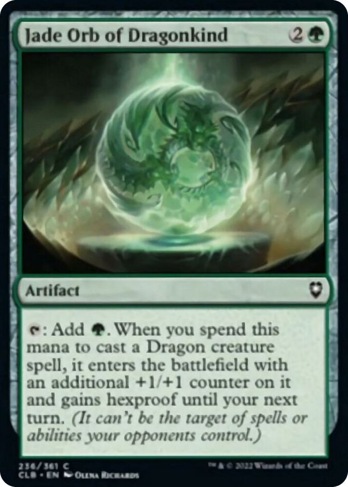 Jade Orb of Dragonkind #236 C - Commander Legends: Battle for Baldur's Gate Pokemon card
