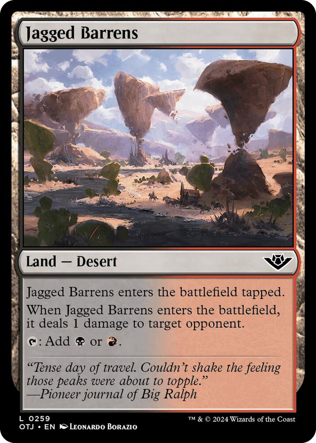 0259 Jagged Barrens L Outlaws of Thunder Junction