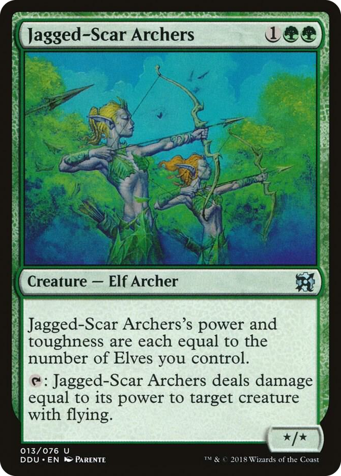 0013 Jagged-Scar Archers U Duel Decks: Elves vs. Inventors