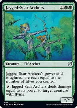 0065 Jagged-Scar Archers U Commander: Kaldheim