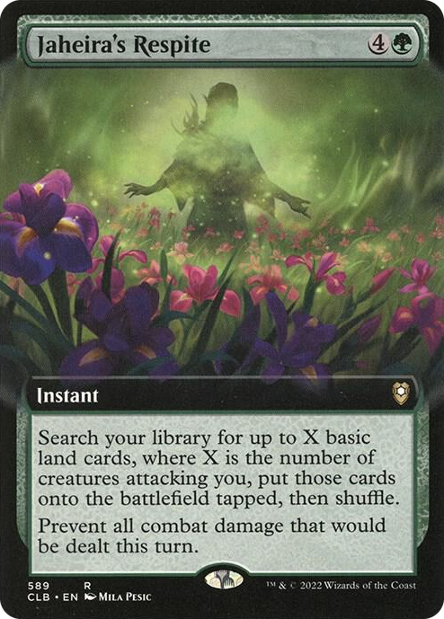 Jaheira's Respite (Extended Art) #589 R - Commander Legends: Battle for Baldur's Gate Pokemon card