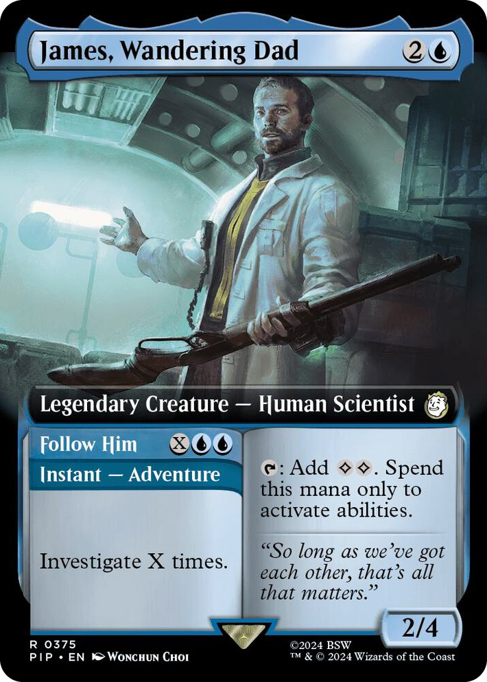 0375 James, Wandering Dad (Extended Art) R Universes Beyond: Fallout