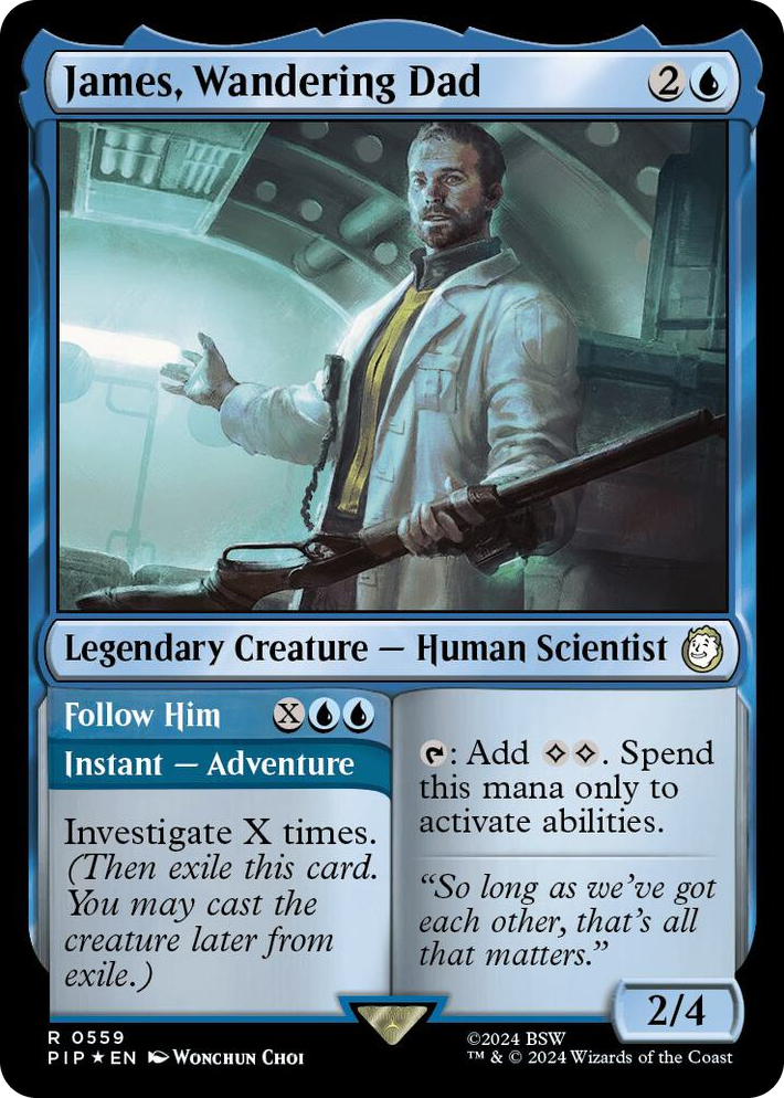 0559 James, Wandering Dad (Surge Foil) R Universes Beyond: Fallout