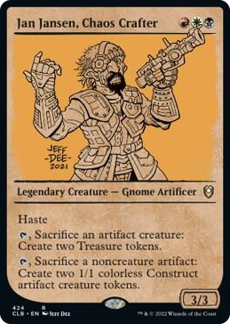 0424 Jan Jansen, Chaos Crafter (Showcase) R Commander Legends: Battle for Baldur's Gate