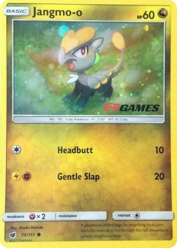 0075 Jangmo-o - 75/111 (Cosmos Holo) (EB Games Promo) Promo Miscellaneous Cards & Products