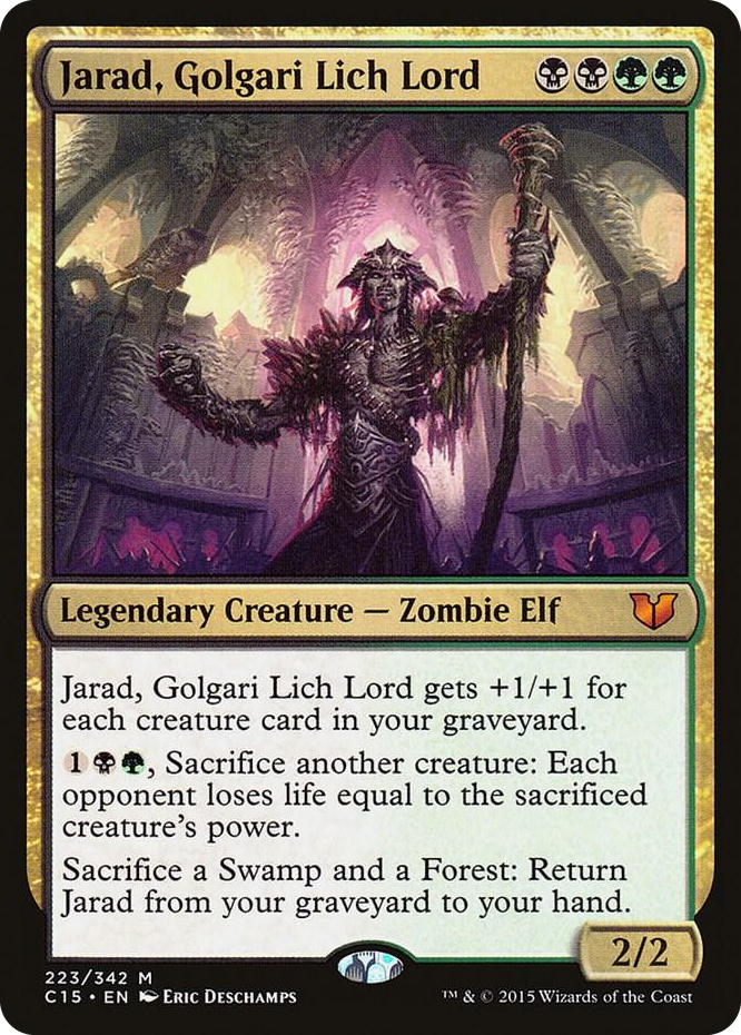 Jarad, Golgari Lich Lord #223 M - Commander 2015 Pokemon card