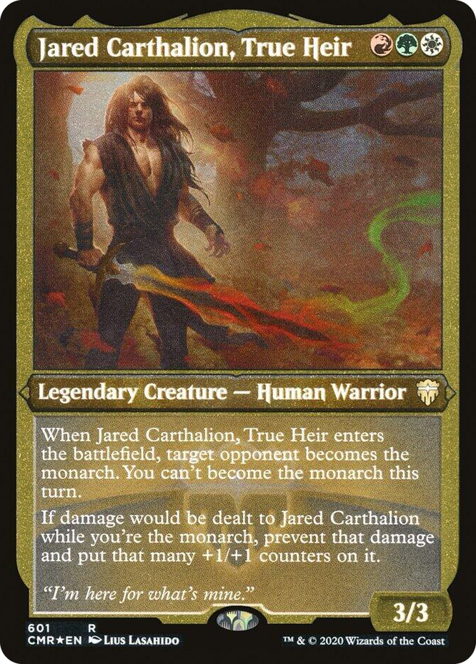 0601 Jared Carthalion, True Heir (Foil Etched) R Commander Legends